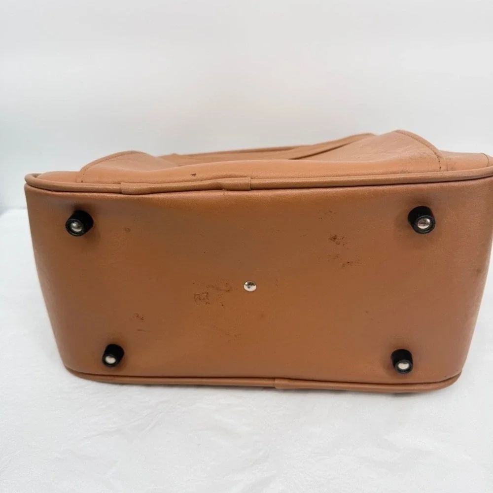 Vintage Samsonite Concord Shoulder Bag VTG Tan Faux Leather Travel Luggage